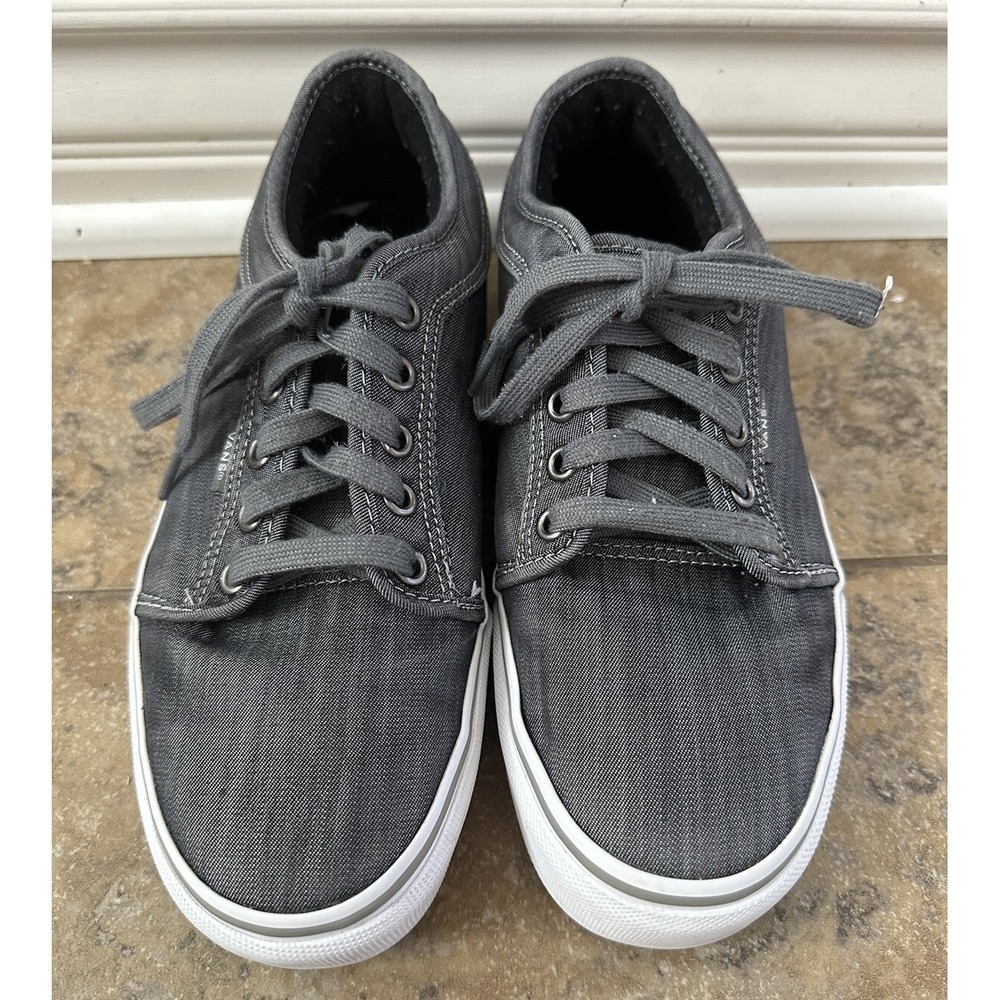 VANS UltraCush Pro Skateboard Shoes Mens Size 6.5 Black Pewter Denim 721356 Lace - Picture 3 of 6